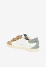 Golden Goose DB Kids Girls Old School Leather and Suede Sneakers Multicolor GYF00924.F008035.83245_WHITE MULT