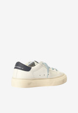 Golden Goose DB Kids Girls May Nappa Leather Sneakers with Suede Star Patch White GYF01033.F008061.10575_WHITE MULT
