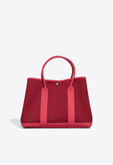 Hermès Garden Party 36 in Rouge Grenat Toile and Bougainvillier Negonda Leather