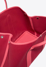 Hermès Garden Party 36 in Rouge Grenat Toile and Bougainvillier Negonda Leather
