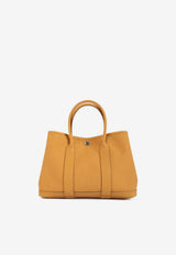 Garden Party 30 in Naturel Sable Canvas and Negonda Leather with Palladium Hardware