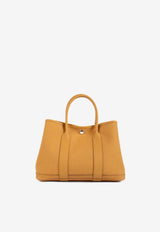 Garden Party 30 in Naturel Sable Canvas and Negonda Leather with Palladium Hardware