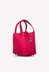 Hermès Picotin Lock 18 Tote Bag in Rose Mexico Clemence with Palladium Hardware
