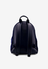 Tom Ford Suede Backpack with Front Maxi-Zip Blue H0397-LCL323S UDB