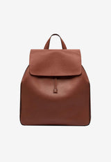 Tom Ford T-line Grained Leather Flap Backpack Brown H0715-LCL600S ECO