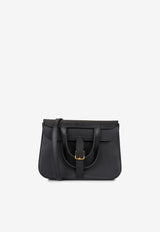 Halzan 22 in Black Swift Leather with Gold Hardware