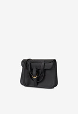 Halzan 22 in Black Swift Leather with Gold Hardware