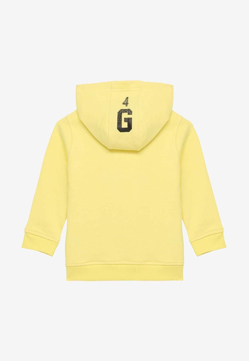 Givenchy Kids Boys Logo Print Hooded Sweatshirt Yellow H30146-ACO/O_GIV-518