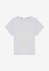 Givenchy Kids Babies Logo Embroidered T-shirt White H30642-ACO/Q_GIV-10P