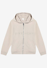 Givenchy Kids Boys 4G Logo Zip-Up Hoodie Cream H30703-ACO/Q_GIV-184