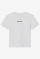 Givenchy Kids Girls 4G Patch Crewneck T-shirt White H30808-ACO/Q_GIV-10P