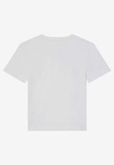 Givenchy Kids Girls 4G Patch Crewneck T-shirt White H30808-ACO/Q_GIV-10P