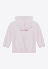 Givenchy Kids Girls Signature Logo Ribbed Hoodie Pink H30940-BCO/R_GIV-44Z