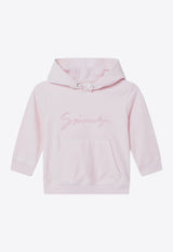 Givenchy Kids Girls Signature Logo Hoodie Pink H30940CO/R_GIV-44Z
