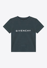 Givenchy Kids Boys Logo Print T-shirt Green H30952U-BCO/R_GIV-672