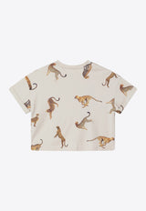 Givenchy Kids Girls Leopard Print T-shirt Beige H31040-CCO/R_GIV-184
