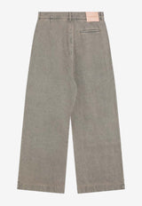 Loewe Wide-Leg Pleated Jeans Sand H526Y11W75CO/Q_LOEW-2150