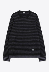 Loewe Anagram Striped Wool Sweater Blue H526Y14KMAWO/R_LOEW-9602