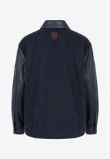 Loewe Oversized Leather Jacket Blue H526Y31L53LE/S_LOEW-5110