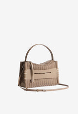 JW Anderson Loafer Shoulder Bag in Woven Leather Taupe HB0777LA0399190_TAUPE
