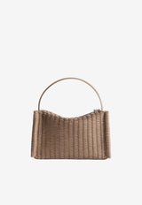 JW Anderson Loafer Shoulder Bag in Woven Leather Taupe HB0777LA0399190_TAUPE