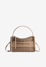 JW Anderson Loafer Shoulder Bag in Woven Leather Taupe HB0777LA0399190_TAUPE