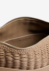 JW Anderson Loafer Shoulder Bag in Woven Leather Taupe HB0777LA0399190_TAUPE