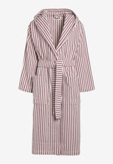 Tekla Striped Belted Bathrobe Pink HBTH-276CO/R_TEKLA-RS