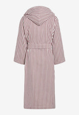 Tekla Striped Belted Bathrobe Pink HBTH-276CO/R_TEKLA-RS