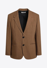 AMI PARIS Single-Breasted Wool Jacket Brown HBV005WV0066/R_AMI-216