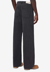 Basketcase Gallery Hench Wide-Leg Vintage Denim Pants Black HENCHFDE/Q_BASKG-VB
