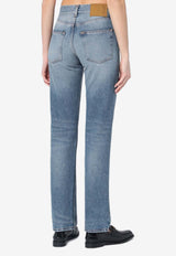 Haikure Cleo Straight-Leg Jeans Blue HEW03334DF106DE/Q_HAIKU-L0833