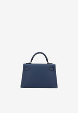 Hermès Mini Kelly II 20 in Bleu de Prusse Epsom with Palladium Hardware