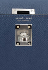 Hermès Mini Kelly II 20 in Bleu de Prusse Epsom with Palladium Hardware