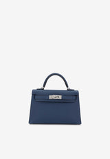 Hermès Mini Kelly II 20 in Bleu de Prusse Epsom with Palladium Hardware