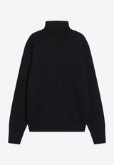 AMI PARIS Ami De Coeur Wool Turtleneck Sweater Navy HKS827001/R_AMI-414