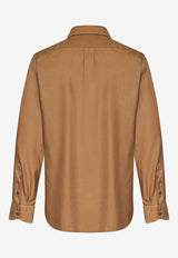 Tom Ford Long-Sleeved Shirt HME001-FMG002S24 JB783 Brown