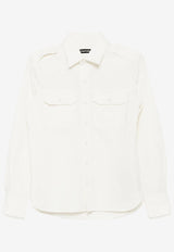 Tom Ford Long-Sleeved Shirt HME005-FMC207S25 AW004 White