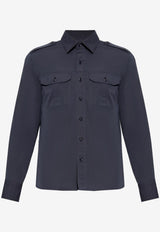 Tom Ford Long-Sleeved Shirt HME005-FMC207S25 HB825 Blue