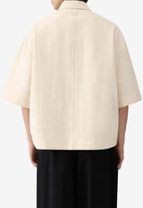 Jacquemus Le Paysan Boxy Shirt Cream