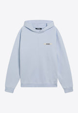 Jacquemus Gros Grain Hooded Sweatshirt Light Blue HOM00247AJ00126/S_JACQM-321