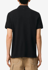 AMI PARIS Ami De Coeur Polo T-shirt Black HPL411.760_BLACK