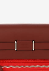 Mini Herbag Zip Retourne 20 in Rouge Piment Military Toile and Rouge H Hunter with Palladium Hardware