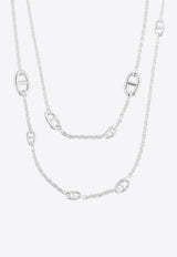 Farandole Long Necklace 120 in Silver