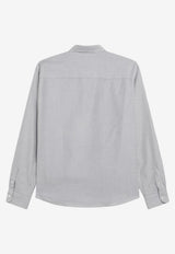 AMI PARIS Ami De Coeur Striped Shirt Gray HSH763CO0087/S_AMI-039
