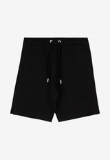 AMI PARIS Embossed Ami De Coeur Shorts Black HSO803.747_BLACK