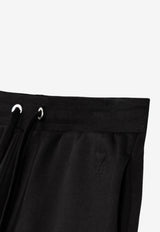 AMI PARIS Embossed Ami De Coeur Shorts Black HSO803.747_BLACK