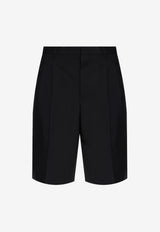 AMI PARIS Tailored Wool Shorts Black HSO827.WV0194_BLACK