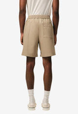 AMI PARIS Ami De Coeur Shorts Beige HSO835.CO0132_BEIGE