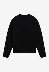 AMI PARIS Ami De Coeur Crewneck Sweatshirt Black HSW763730/S_AMI-045